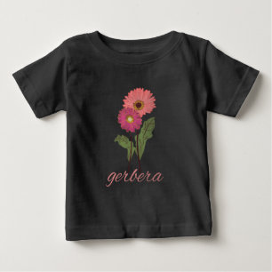 vintage pink gerbera for flowers lover T-Shirt