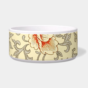 Vintage Pink Grey Artwork Botanical Floral