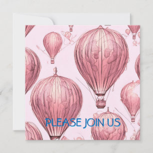 Vintage Pink  Invitation