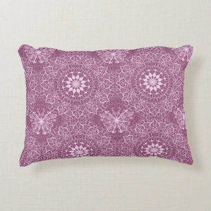 Vintage Pink Pattern Decorative Pillow