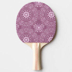 Vintage Pink Pattern Ping Pong Paddle