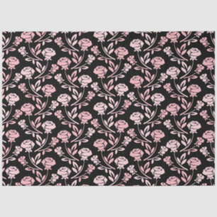 Vintage Pink peony floral decoupage Tissue Paper