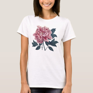 Vintage pink peony t-shirt