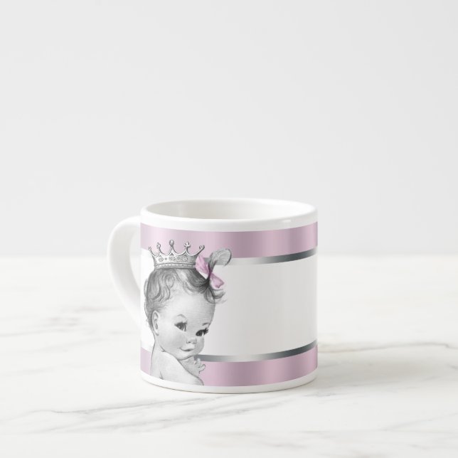 Vintage Pink Princess Baby Cups (Front Left)
