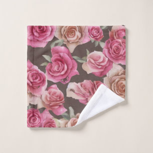 Vintage pink, red, and white roses
