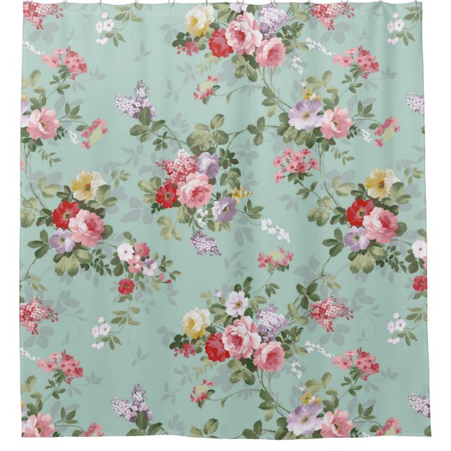 Vintage pink red elegant roses flowers pattern (Front)