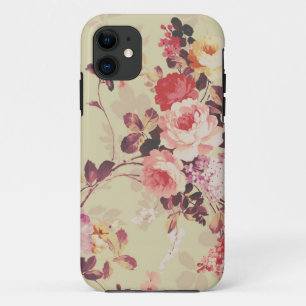Vintage Pink Red Mint Purple Roses Case-Mate iPhone 11 Case