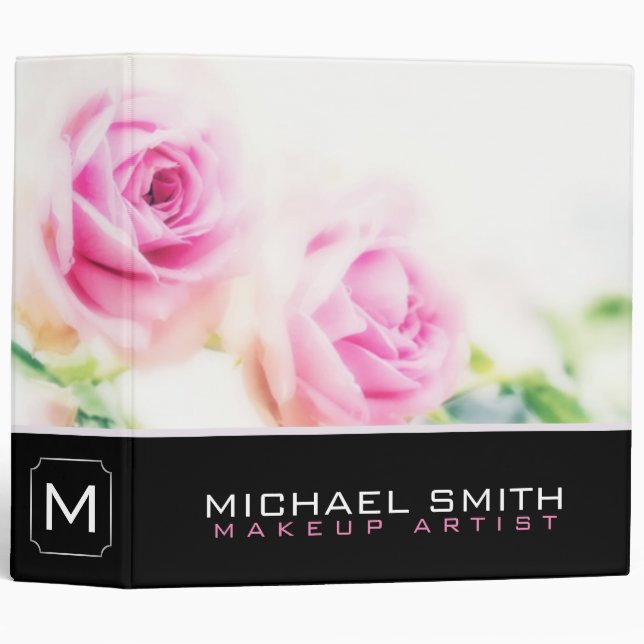 Vintage pink rose binder (Front/Spine)