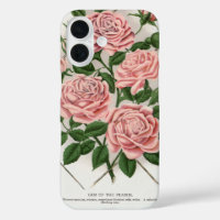 Vintage Pink Rose Botanical Cottagecore Art