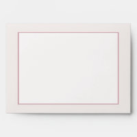 Vintage Pink Rose Posh Wedding Envelope