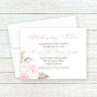Vintage Pink Rose Wedding Brunch