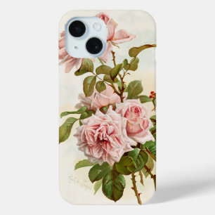 Vintage Pink Roses Case-Mate iPhone Case
