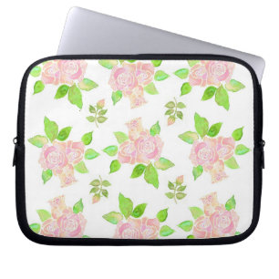 Vintage Pink Roses Laptop Sleeve