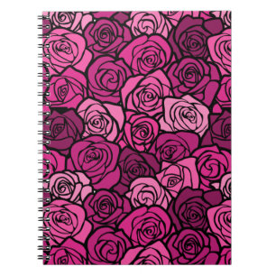 Vintage pink roses Notebook