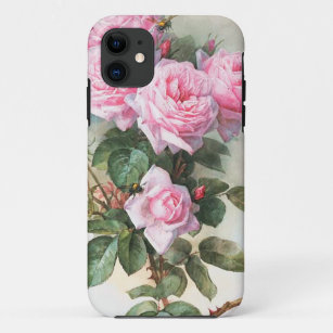 Vintage Pink Roses Painting iPhone 11 Case