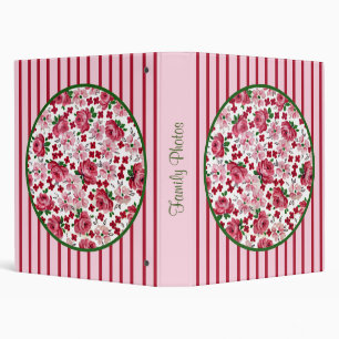 Vintage Pink Roses Photo Binder