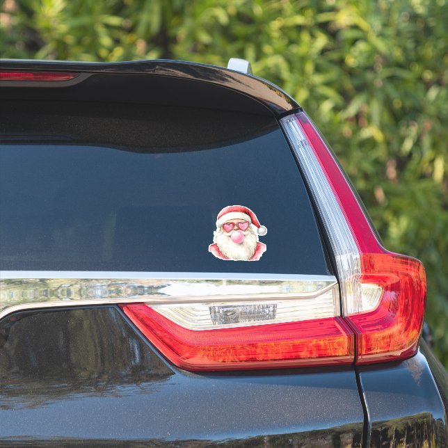 Vintage Pink Santa Bubblegum for Christmas (Car Side)