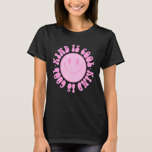 Vintage Pink Smile Face Choose Kindness  Spiritual T-Shirt