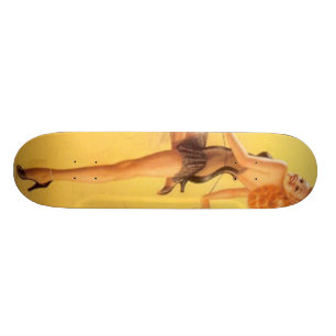 vintage pinup skateboard