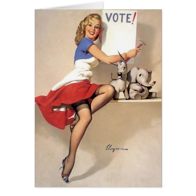 Vintage Pinup, vote (Devant)