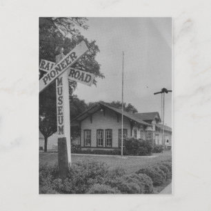 Vintage Pioneer Railroad Museum Postcard