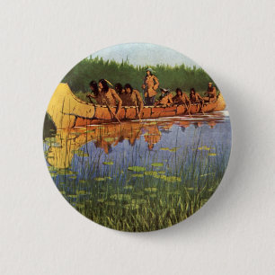 Vintage Pioneers, Great Explorers by Remington 2 Inch Round Button