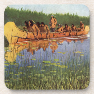 Vintage Pioneers, Great Explorers by Remington Coaster
