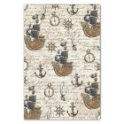 Vintage Pirate Ship Letter Nautical Decoupage