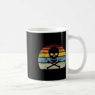 Vintage Pirate Skull Crossbones Flag Retro Style H Coffee Mug