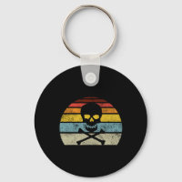 Vintage Pirate Skull Crossbones Flag Retro Style H