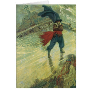 Vintage Pirate, The Flying Dutchman by Howard Pyle