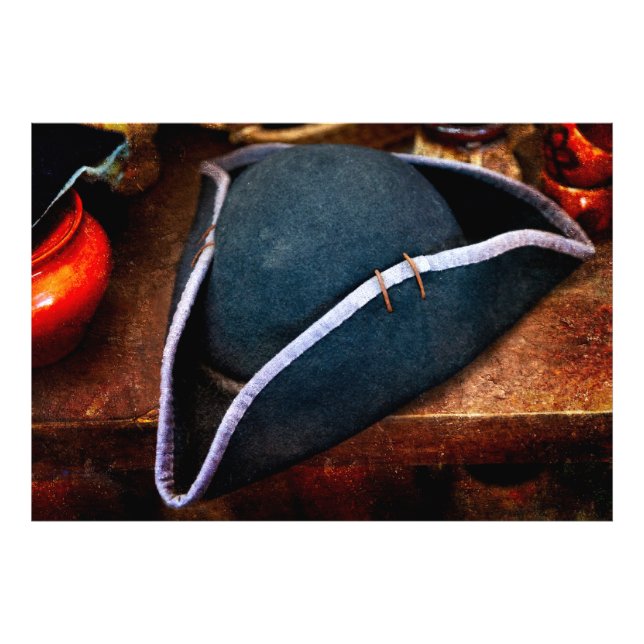 Vintage Pirate Triangle Hat Photo Print (Front)