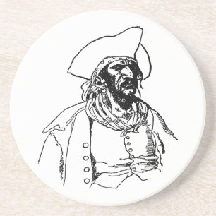 Vintage Pirates, a Buccaneer Sketch by Howard Pyle Coaster