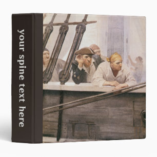Vintage Pirates Brig Covenant in a Fog by NC Wyeth Binder
