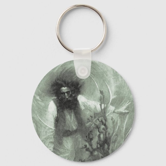 Vintage Pirates, Captain Goldsack by Howard Pyle Keychain (Front)