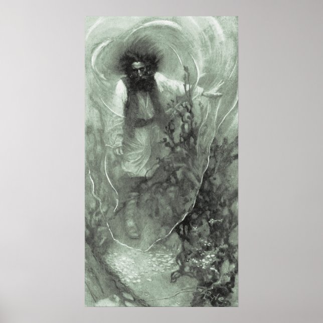 Vintage Pirates, Captain Goldsack by Howard Pyle Poster (Front)