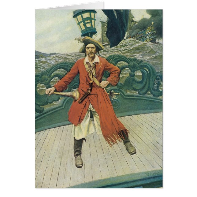 Vintage Pirates, Captain Keitt by Howard Pyle (Front)