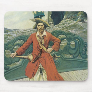 Vintage Pirates, Captain Keitt by Howard Pyle Mouse Pad