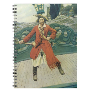 Vintage Pirates, Captain Keitt by Howard Pyle Notebook