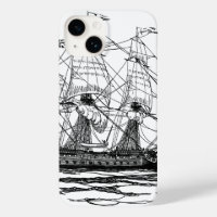 Vintage Pirates Galleon, Sketch of a 74 Gun Ship