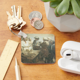 Vintage Pirates, Preparing for Mutiny by NC Wyeth Keychain