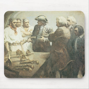 Vintage Pirates, Preparing for Mutiny by NC Wyeth Mouse Pad
