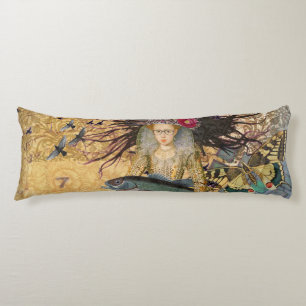 Vintage Pisces Fish Woman Gothic Classic  Body Pillow