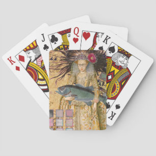 Vintage Pisces Woman Gothic Classic Playing Cards