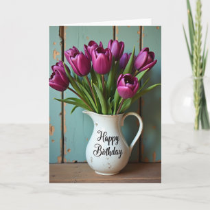 Vintage Pitcher Birthday Card