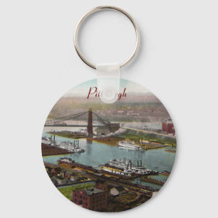 Vintage Pittsburgh 1800s Keychain