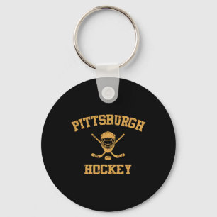 Vintage Pittsburgh Hockey Keychain