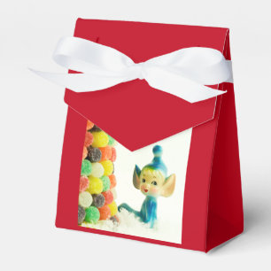 Vintage Pixie Elves Holly & Belle for Christmas Favor Box
