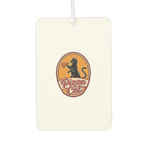 Vintage Pizza Cat Retro Funny Cat Lover Design_1 Air Freshener