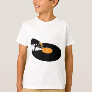Vintage Pizza Vinyl Old School Vinyl Record Pizza T-Shirt